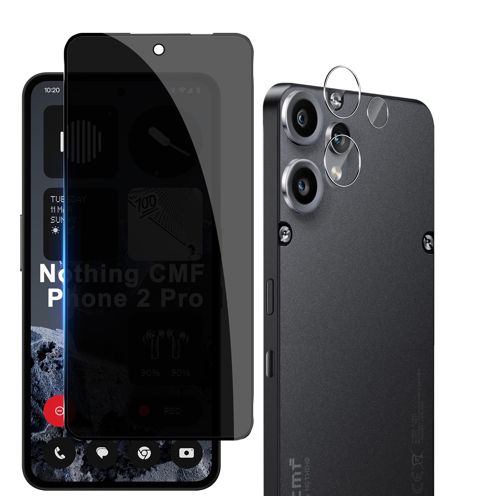 Amazon | 【1+1枚セット】For Nothing CMF Phone 2 Pro ガラス